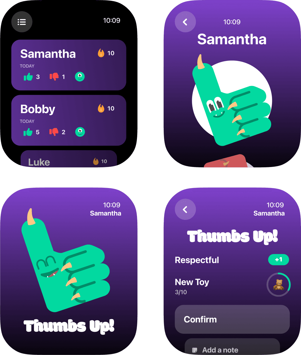 Thumsters Apple Watch Demo