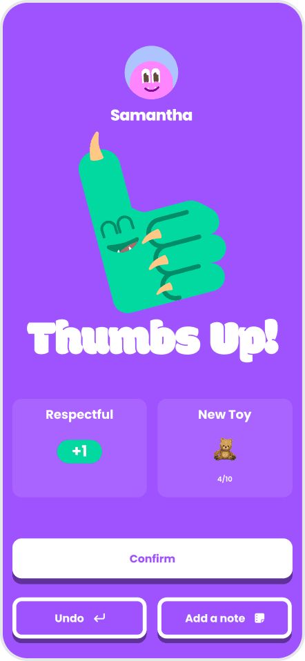 Thumbs Up Screen